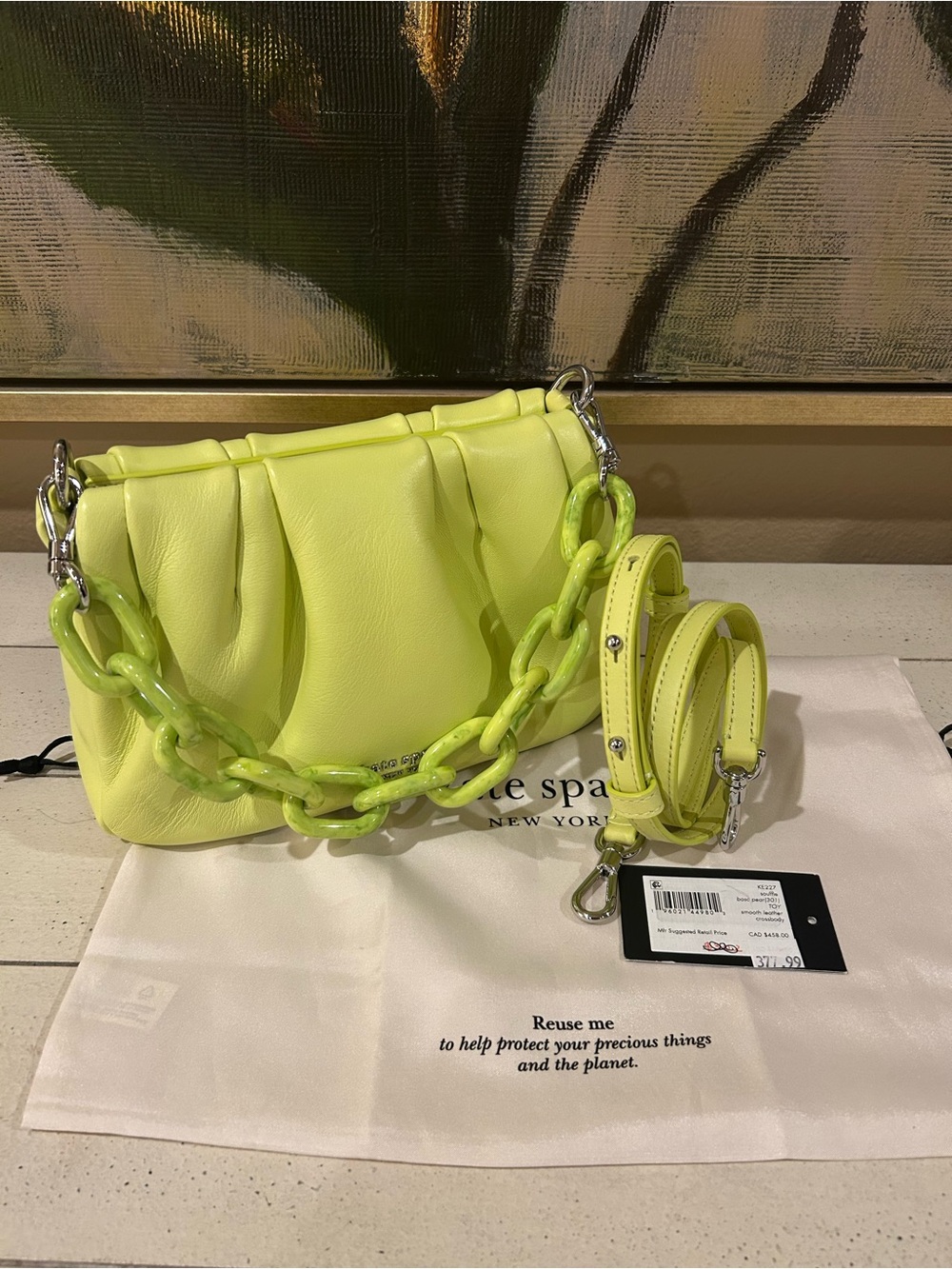 Kate Spade Neon Soufflé Bag-NWOT - Picture 3 of 9